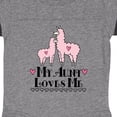 thumbnail image 3 of Inktastic Llama Aunt Loves Me Girls Girls Baby Bodysuit, 3 of 4