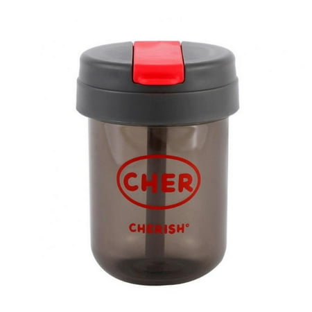 

300Ml/10.58Oz Water Cup With Straw Cup Summer Student Simple Portable Transparent Plastic Cup
