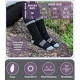thumbnail image 3 of Womens Merino Wool Hiking Socks Thermal Warm Winter Boot Crew Socks Cushion Work Walking Gift Socks 5 Pairs, 3 of 6