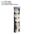 thumbnail image 3 of Unique Bargains 30CM/11.8' Reed Diffuser Sticks Set, 50 Pack Fiber Fragrance Refill Sticks with Decoration PET Bottle, Black, 3 of 7