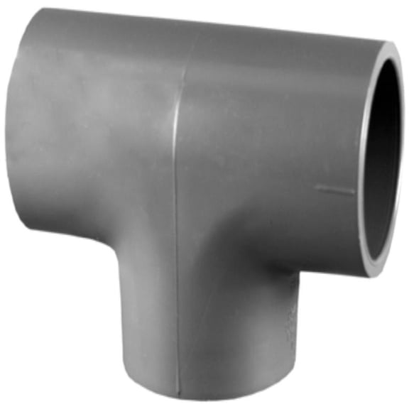 Charlotte Pipe & Foundry PVC084004200HA PVC Reducing Tee, Gray