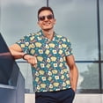 thumbnail image 4 of Fotbe Eggs Toast Bacon And Arugula Camiseta Polo de Golf para Hombre con Estampado – Camisa Deportiva Transpirable con Cuello Abotonado-Small, 4 of 6