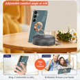 thumbnail image 3 of Compatible with Samsung Galaxy A15 5g Case with Ring Holder Pink, Aesthetic Phone Case Samsung A15 5g Case Silicone Soft TPU Slim Cover Shockproof Luxury with Kickstand (Gray), 3 of 14
