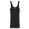 thumbnail image 1 of Camiseta Sin Mangas Aeropostale Elástica Acanalada Mujer Negro Talla Mediana, 1 of 2