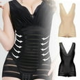 thumbnail image 6 of Women Slim Shapewear Body Shaper Control Waist Cincher stripe Corset Bodysuits Female Seamless Tummy Control Underwear, 6 of 7