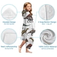 thumbnail image 7 of Cartoon Dinosaurs Names Pattern Hooded Bath Towel，60"x35" for Ages 3 To 12 Kids, Quick Dry Lightweight Soft Microfiber Hood Beach Towel Cover Up for Kids, 7 of 7