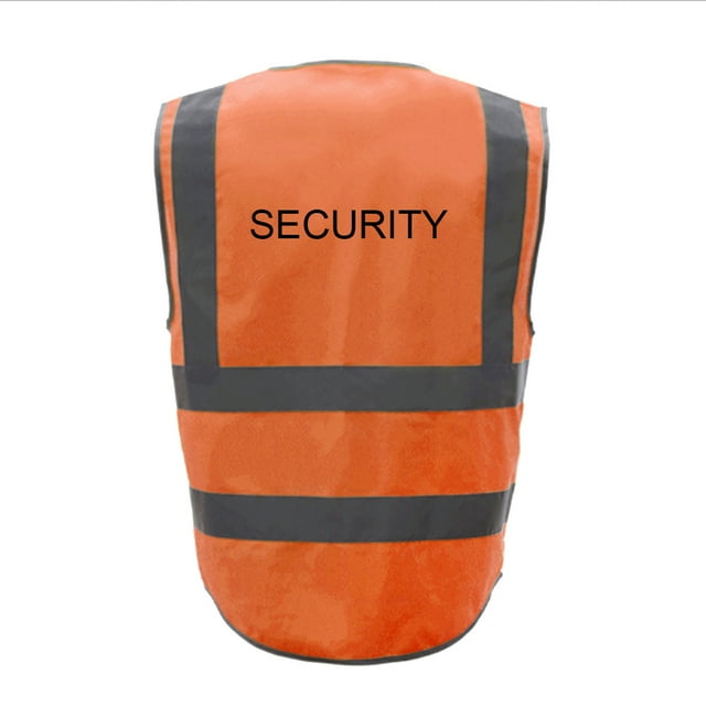 GOGO Gilet de Sécurité Haute Visibilité à 9 Poches - Orange - G