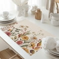 thumbnail image 5 of Fall Pink Flower Placemats Set of 2 White Daisy Leaf Pastoral Plant Vintage Heat Insulated Linen Place Mats, Washable Stain-Proof Table Mats for Dining Tables Holiday Decor 13x19inch, 5 of 9
