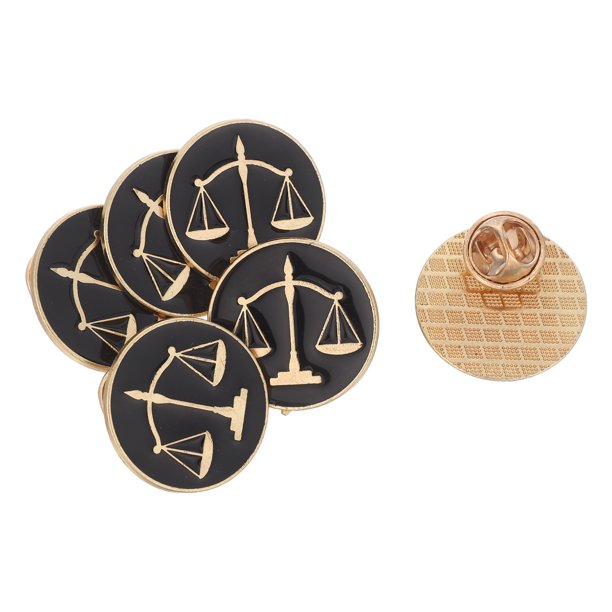 Hytrove 6Ud De Metal Justicia Para Traje Pin De Derecho Y Abogados
