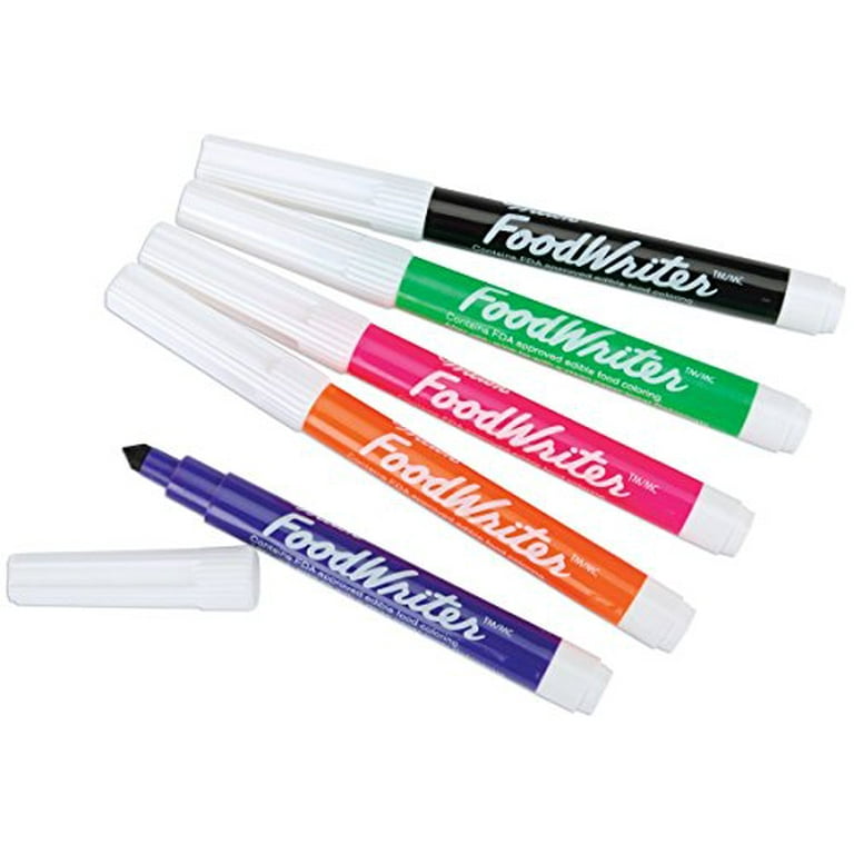 Wilton FoodWriter Fine Tip Edible Color Markers, 5-Pack