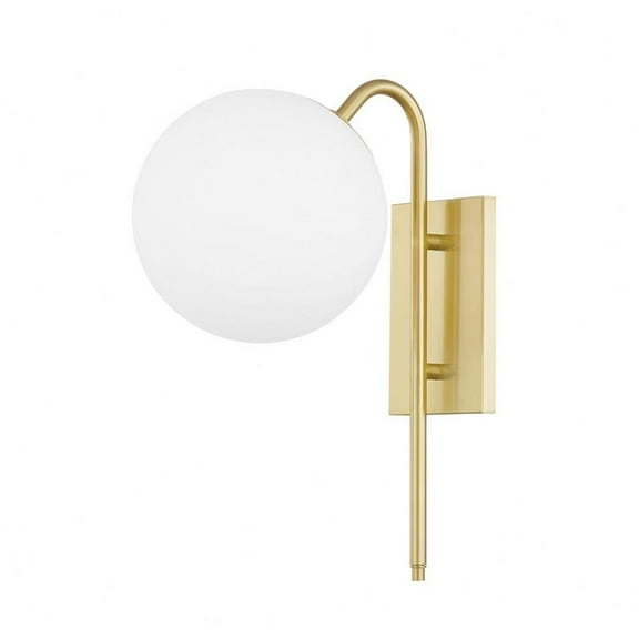-1 Light Wall Sconce in Transitional Style-7.5 inches Wide By 15 inches High-Aged Brass Finish Bailey Street Home 735-Bel-4488870