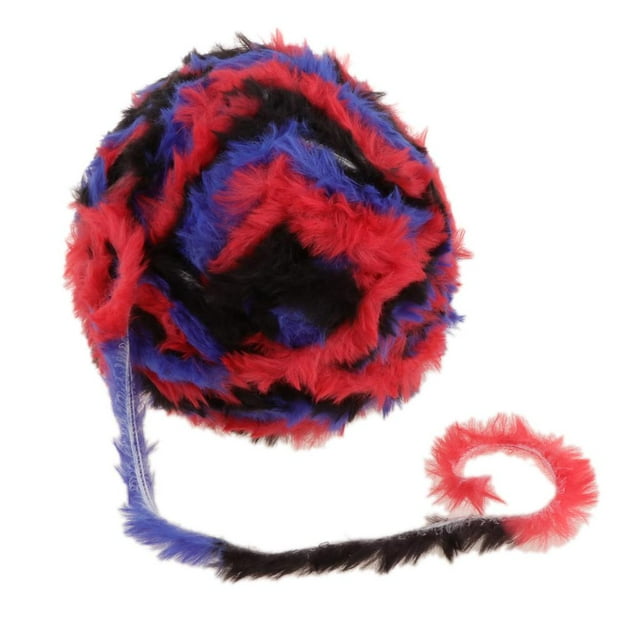 DIY Polyester Chunky Yarn Super Soft For Knitting Roving Crocheting 32 Meters/Skein Red Black