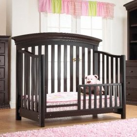 Sorelle Verona Crib And Changer Guard Rail Espresso Walmart