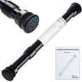 thumbnail image 1 of Strong Small Tension Rods 16 to 28 Inch Diameter 22 MM 1Pcs 1inch Shower Curtain Rod Black, Anti-slip -Heavy Duty Adjustable Spring Tension Rod for Windows,Bathroom, 1 of 5