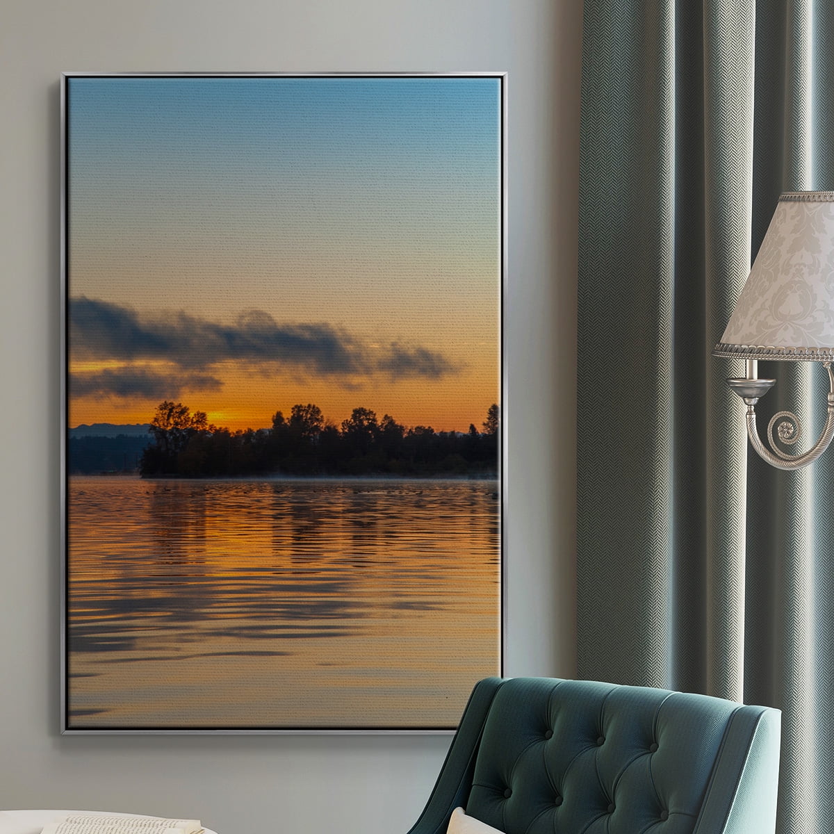 Molten Gold Framed Premium Gallery Wrapped Canvas - Ready to Hang
