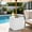 Matte White, variant on Outdoor Umbrella Side Table, 2-in-1 Outdoor Side Table with Umbrella Hole, 15.9 Gallon Fillable Umbrella Stand Base, Fit Up to 1.5" Pole, Square Patio Side Table for Poolside, Deck, Matte Black