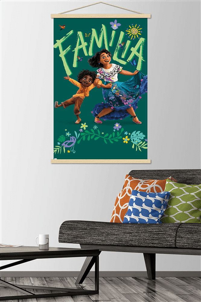 Disney Encanto - Duo Wall Poster with Wooden Magnetic Frame, 22.375" x 34"