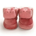 thumbnail image 6 of Generic Clearance Shoes for Girls Baby Boys Cotton Booties Winter Warm Slippers Toddler Non Slip Ankle Boots House Socks Shoes for Casual Breathable Shoe ﻿(12-18 Months,Pink), 6 of 8