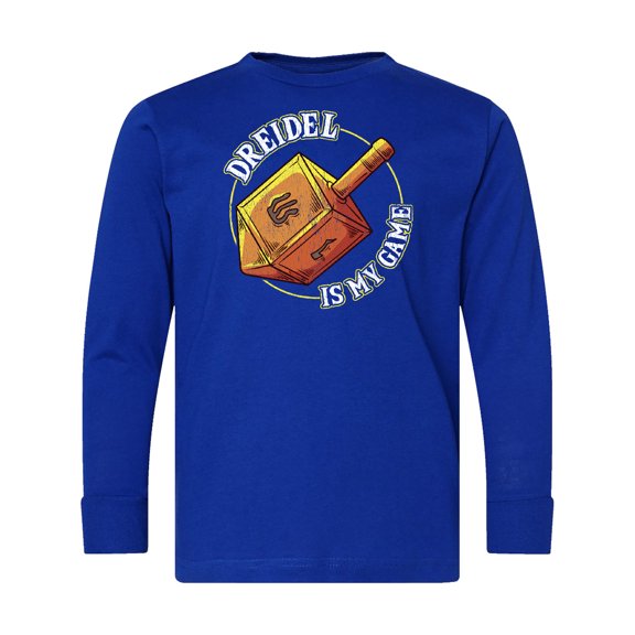 Inktastic Hanukkah Dreidel Game Long Sleeve Youth T-Shirt