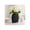 Black, variant on Elegant Ribbed Metal Vase for Living Room Decor and Home Accent - Suitable for House, Shelf Display, and Table Centerpiece - Decorative Flower Vase for Bedroom and Office Decor - 10", Black