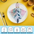 thumbnail image 6 of Watercolor Flowers Polyester Dinner Napkin for Dining Table Kitchen Home Hotel Banquet Decor, 6 of 7