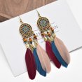 thumbnail image 2 of Pendientes de plumas estilo corte retro de moda 2PCS TIPO4, 2 of 5