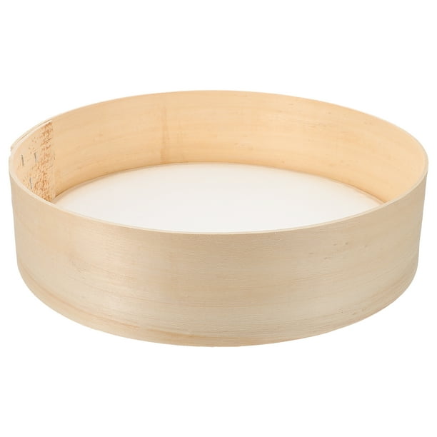 Tamiz de harina para hornear, colador de madera de malla fina, tamiz de malla, tamiz de azúcar eléctrico