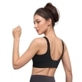 thumbnail image 2 of High Impact Sports ,Racerback Running Bra Workout Crop Tank Tops Longline Sports Bra Push Up Black L, 2 of 8