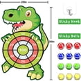 thumbnail image 2 of 30" Large Dinosaur Dart Board Kids Toys for Age 4-8, Kids Dart Board Game with 12 Sticky Balls Safe Classic Felt Dartboard Set , Birthday Gifts for 8-12 Year Old Boys, 2 of 6