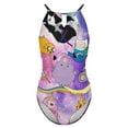 thumbnail image 4 of Adventure Time Women's One-piece Swimsuit Bathing Suits High Neck Tummy Control Swimwear Swim Suit L, 4 of 7