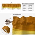 thumbnail image 6 of Ombre Orange Waves Tie Up Valance Curtains for Windows, Kitchen Curtains Window Treatments, Abstract Art Gradient Modern Short Window Shades Valances for Bedroom Bathroom Cafe 54"x18", 6 of 8