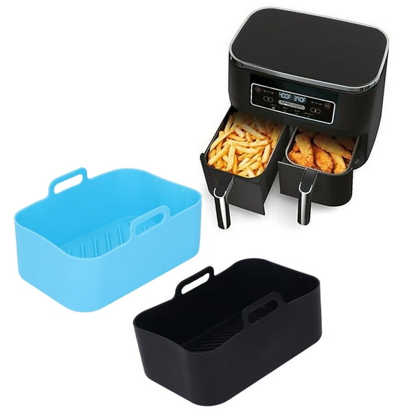 Olla de Silicona para Freidora Cesta con Forro Reutilizable Antiadherente 2 uds paraDZ201 Foodi 8QT con Mejor Circulación de Aire Fácil de Limpiar ANGGREK Otros