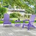 thumbnail image 2 of ACEGOSES Outdoor Folding Adirondack Chair Patio Plastic Fire Pit Chair for Outside, Deck and and Balcony,Purple, 2 of 7