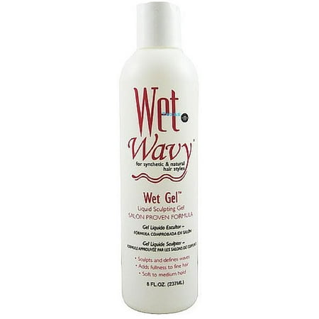 Wet-N-Wavy Wet Gel Liquid Sculpting Gel 8 oz (Best Gel For Wavy Hair)