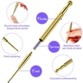 thumbnail image 4 of 3 Pieces Facial Reflexology Massage Tool Stainless Steel Manual Acupuncture Pen Retractable Acupuncture Pen, Stainless Steel Double Headed Spring Loaded Ear and Body Point Probe Pen, 4 of 7