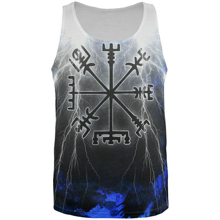Vegvisir Nordic Viking Storm Compass All Over Mens Tank (Best Nordic Clothing Brands)