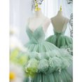 thumbnail image 2 of Women's Niche High End Green Evening Dress, 2 of 5