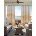thumbnail image 4 of Orange Ombre Mountain Blackout Curtains, Light Blocking Print Window Curtains, Nature Abstract Art Marble Gradient Thermal Insulated Window Drapes for Living Room 2 Panels, 55"W x 39"L, 4 of 9