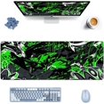 thumbnail image 2 of XXL Mouse Pad Extended Gaming Mouse Pad Large Desk Mat 31.5" x 11.8" Keyboard Laptop Computer Green Mousepad for Home Office Gaming Work, 2 of 6