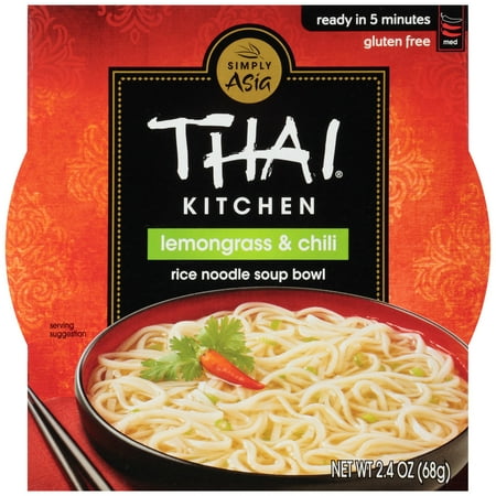 Thai Kitchen? Lemongrass & Chili Rice Noodle Soup Bowl 2.4 oz. Sleeve