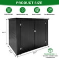 thumbnail image 2 of UBesGoo Outdoor Storage Shed Resin Storage Cabinet HDPE,for Backyards and Patios, Horizontal Storage Shed 300 Gallon, 2 of 8