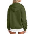 thumbnail image 5 of BUIGTTKLOP Zip up Sweatshirt Women 2026 Casual Long Sleeve Zipper Hoodies Fall Oversized Track Jackets with Pockets, 5 of 8