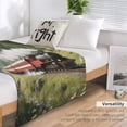 thumbnail image 6 of Flannel Throw Blanket 40"x50" - Ultra Soft Plush Blankets for Couch, Bed, Camping - Lightweight Train Blanket for Women, Men, Gift, Machine Washable, 6 of 7