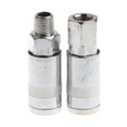 thumbnail image 4 of Paquete de 4 cones rápidos neumáticos de aire, acopdores roscados de adaptador de acopmiento de material acero inoxidable Yotijar Conector neumático, 4 of 10