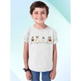 thumbnail image 2 of Hiding Ghost Dogs Halloween Outfit Pet Lovers Youth T-shirt, XL, White, 2 of 6
