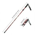 thumbnail image 2 of SUTENGDA Poteaux de Randonnée Pliables Légers et Durables Poteaux de Randonnée Poteaux de Ski pour Marche Nordique Poteaux pour Ski et Randonnée Sports de Montagne Poteaux de Randonnée, 2 of 6