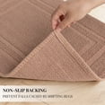 thumbnail image 5 of Yiannan 20x32 Inch Cotton Bath Rug, Soft Absorbent Non Slip Mat, Machine Washable Non Shedding, Fashionable Mat for Bathroom, Kitchen and Laundry,Mauve, 5 of 8