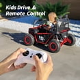 thumbnail image 6 of Hikiddo 12V 10Ah Ride on Toy, 4WD Kids 2-Seater Electric Ride on Car UTV with Remote, Bluetooth - Red, 6 of 8