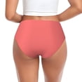 thumbnail image 3 of Womens Underwear light-red Cuteness No Show Seamless Underwear for Women, Soft Stretch Women's Panties, Hipster Ladies Panties Bikini Underwear Briefs, 3 of 6