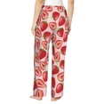 thumbnail image 3 of Pajama Pants Women, Cute Strawberry B Sweatpants Soft Sleep Lounge Pants, Casual PJ Bottoms Pants with Pockets, 3 of 5